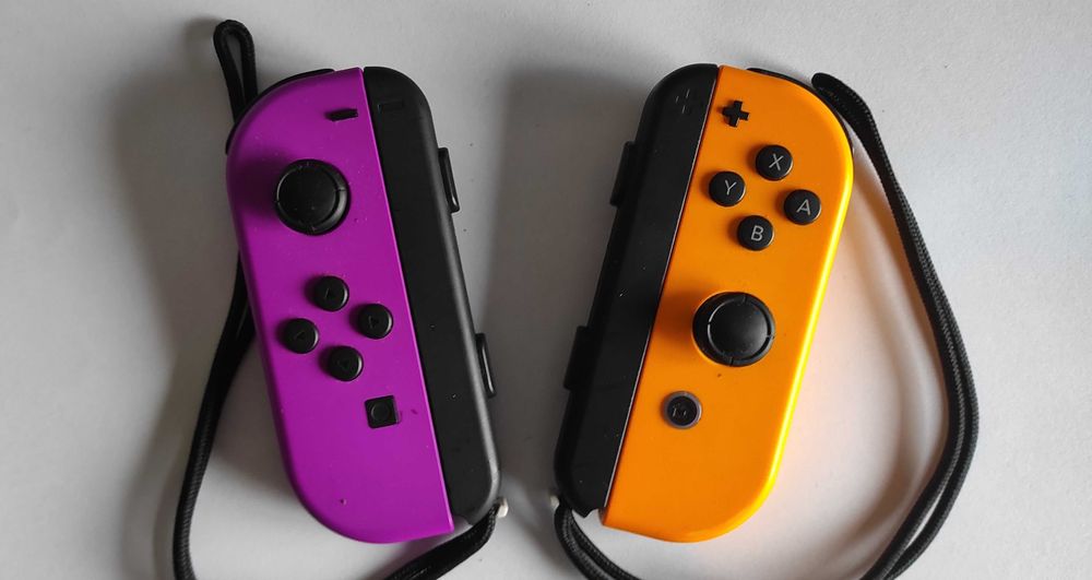 Joycons Roxo e Laranja - Nintendo Switch