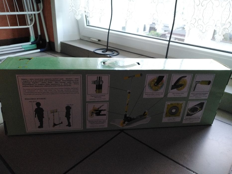 Hulajnoga na 2 kółkach LED +6 lat