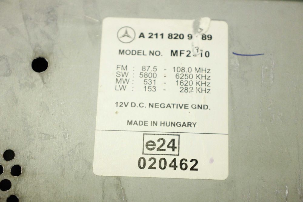radio fabryczne mercedes w211 e 200 cdi radioodtwarzacz