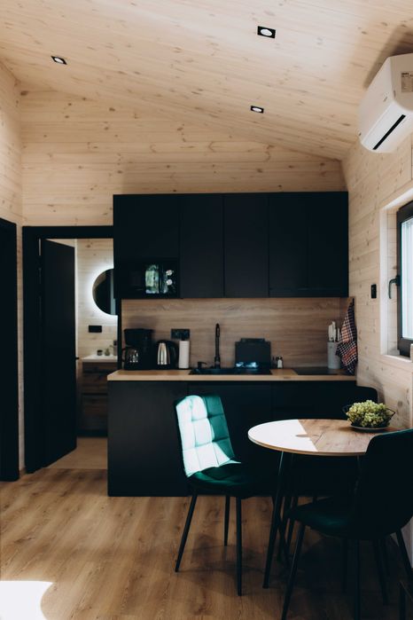 Котедж у сосновому лісі під Києвом. Камін. Вініл. Чан. Баня