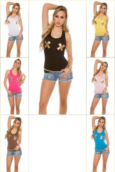 Regata com X-Print Dourado