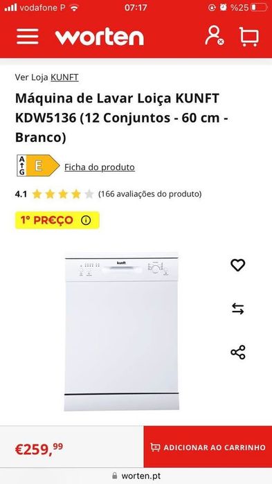 Dishwasher with 1 year warranty - only used 2 month