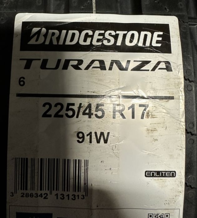 1X NOWE Bridgestone Turanza 6 225/45 R17 Olsztyn • OLX.pl