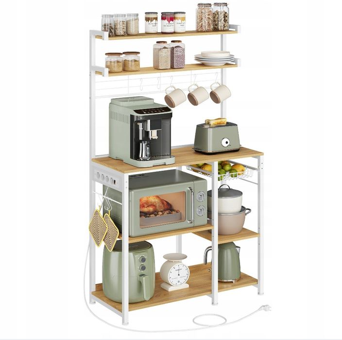 Szafka kuchenna Songmics biała 40x86x165,5 cm
