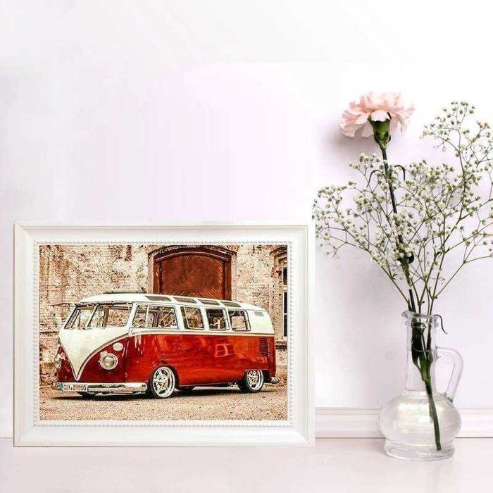 5D DIY Haft diamentowy Volkswagen transporter