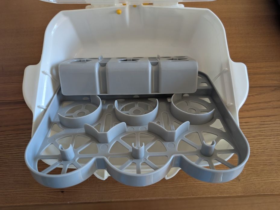 Bomba extração leite Medela + esterilizador + escorredor