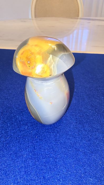 Cogumelo em polychrome jaspe