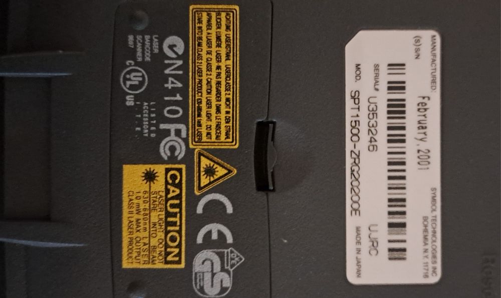 MR-Symbol02 Symbol製SPT1500 Symbol SPT 1500 ZRG20200E - Codigo de Barras Scanner Palm com