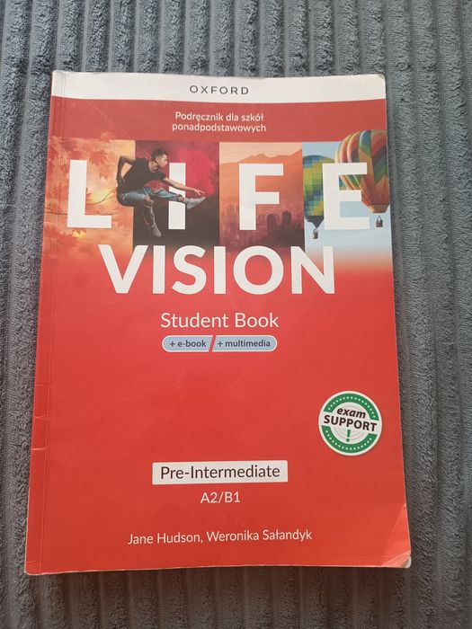 Life vision A2/B1  podręcznik dla szkół ponadpodstawowych