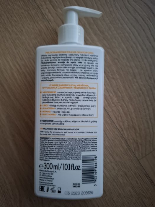 Bielenda cera lipidum multiceramidowa emulsja do mycia ciała 300ml