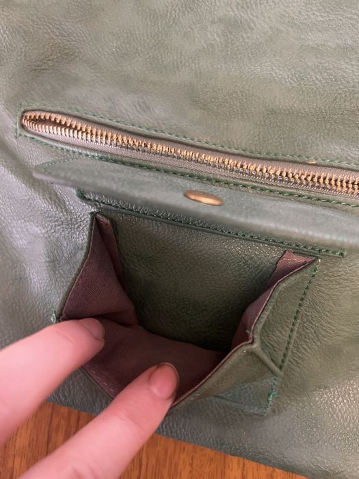 Сумка клатч зелена