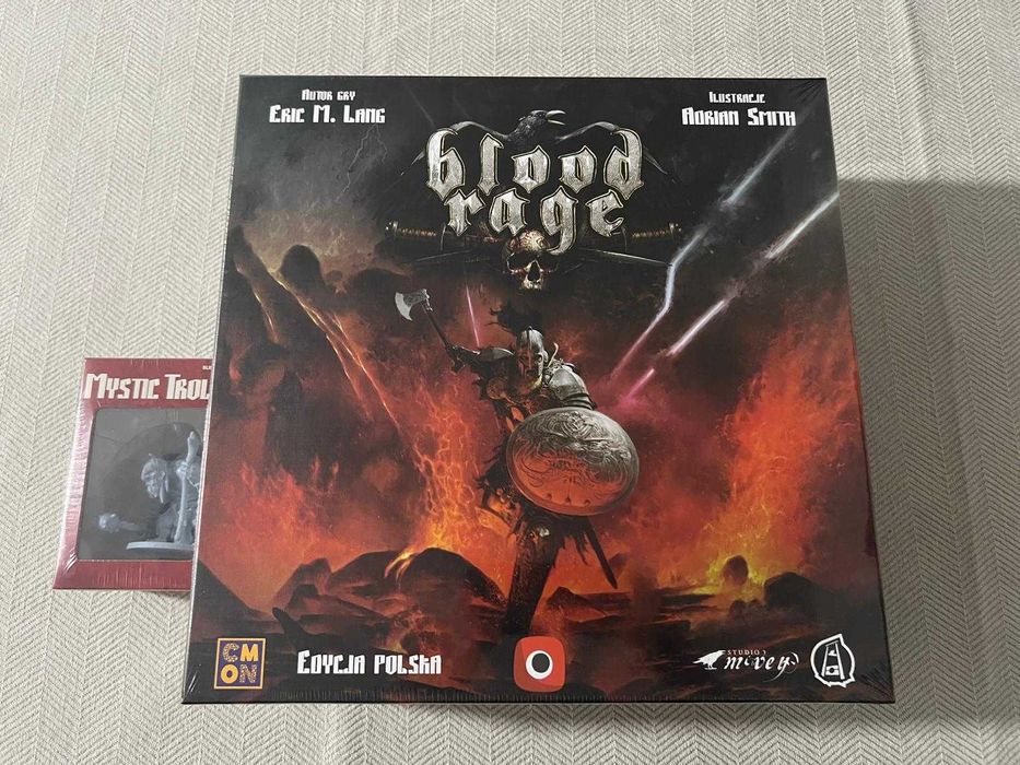 Blood Rage + Mystic Troll - nowe, w folii, unikat