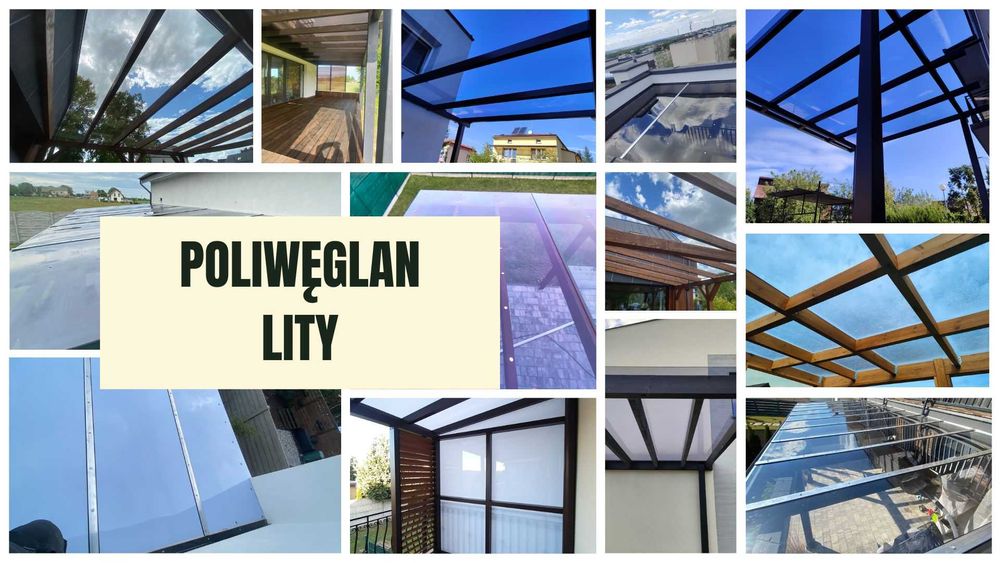 Poliwęglan Lity, różne wymiary tafli, KOLORY