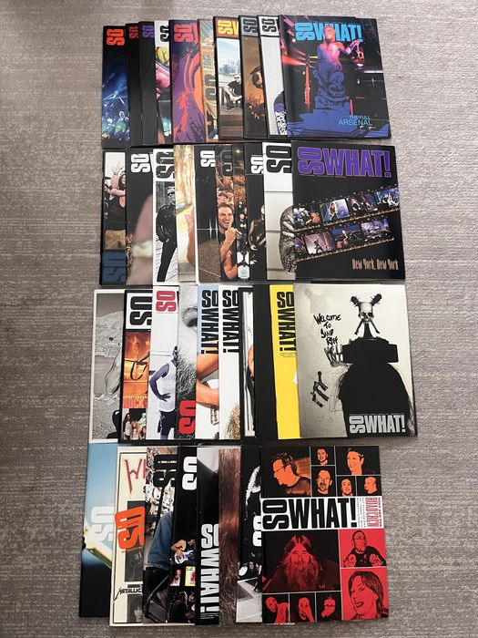 38 revistas So What! Revista oficial MetClub Metallica