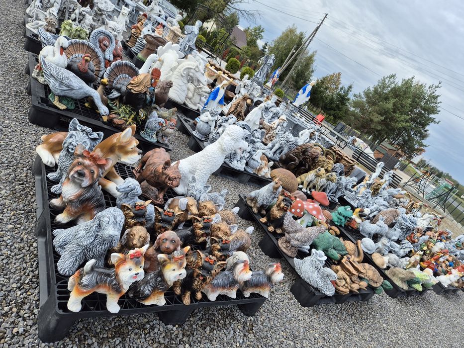 Figury betonowe anioły/zwierzęta/fontanny