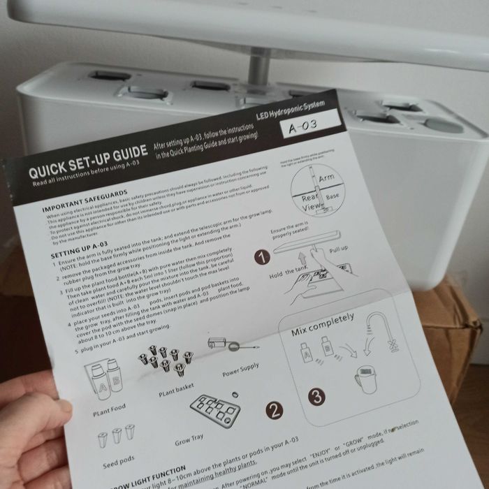 Hydroponiczny system led do uprawy ziół Niższa cena