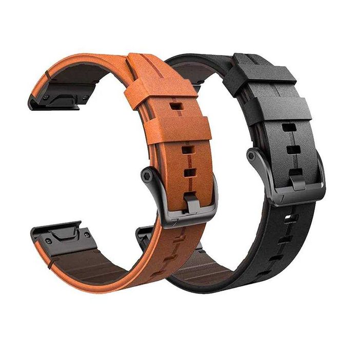 Шкіряний ремінець для годинників Garmin QuickFit 22/26 Bands Leather