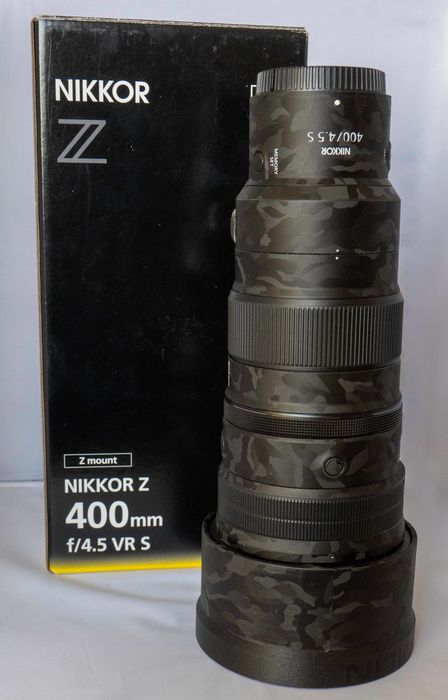 Nikon Z 400mm f/4.5 VR S Excelente estado + extras Zemlin e Leofoto