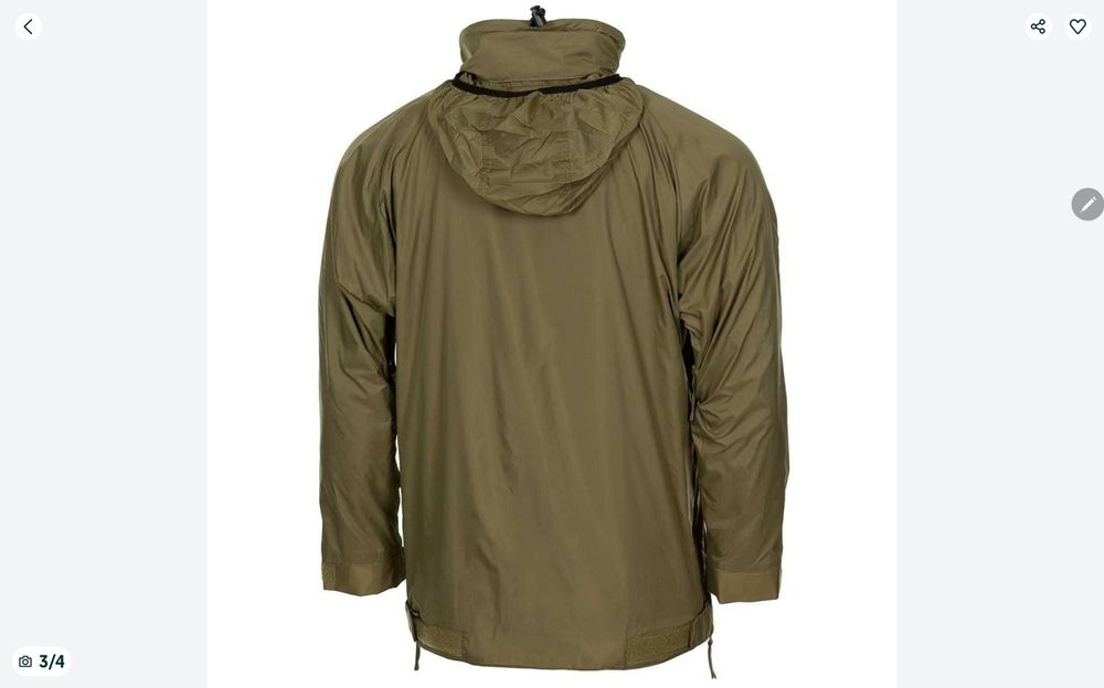 Анорак Lightweight Thermal Smock, розмір М. Л .ХЛ. ХХл нові оригінал