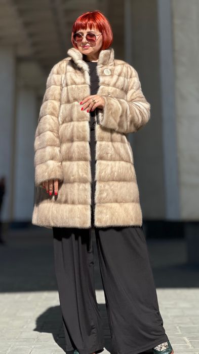 Шуба норкова MANAKAS колотий лід р.С-ХС