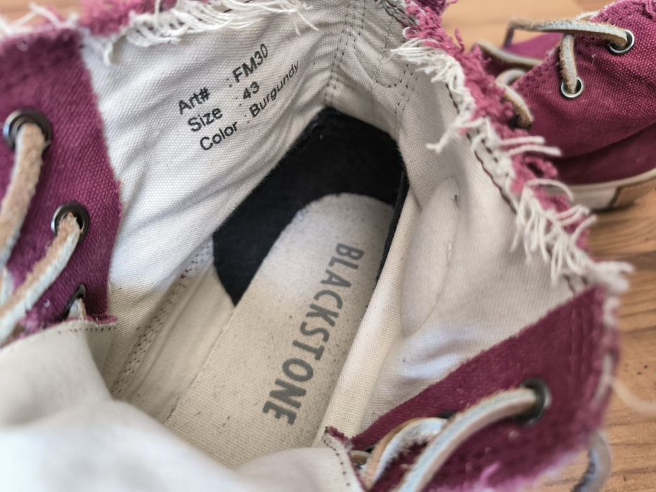 Blackstone buty męskie 43 trampki wysokie burgund