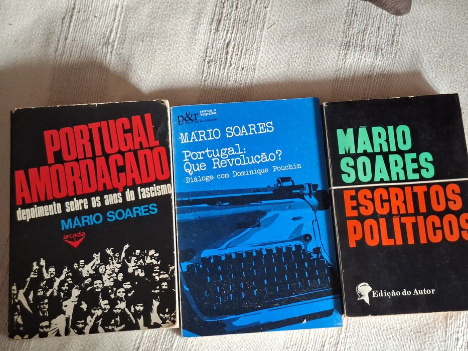 Cinco livros de Mário Soares conjunto barato