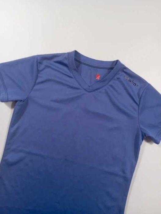 Newline męski T-shirt sportowy XS fioletowy treningowy techniczny