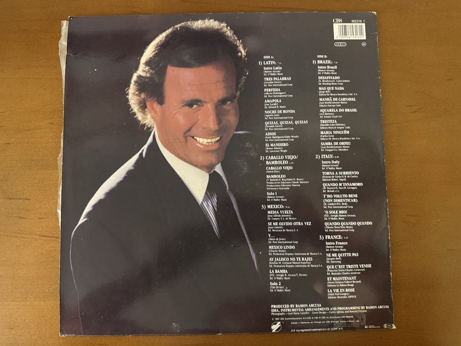 Disco Vinil - Julio Iglesias “Raices”