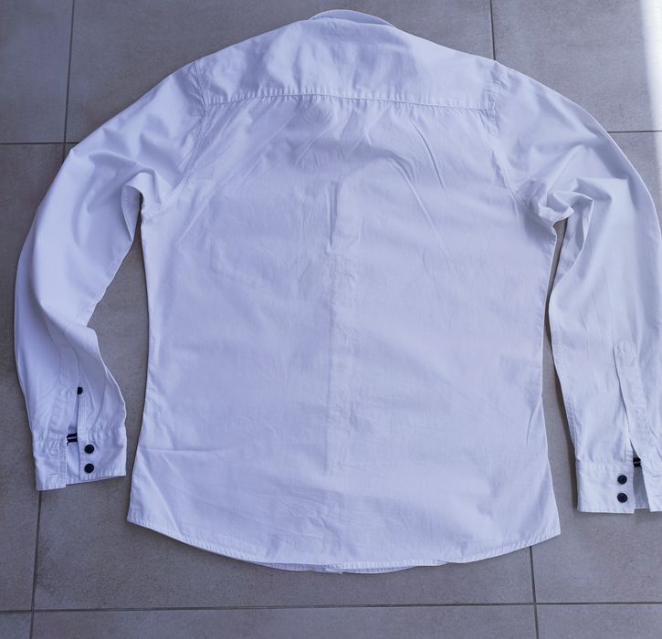 DIVERSE  oryginalna  biała koszula męska slim  fit rozmiar  L, M