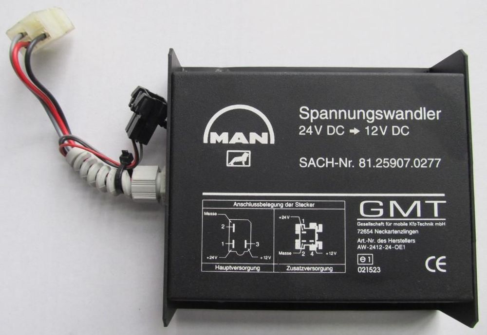 MAN PRZETWORNICA 24 V -> 12 V 81.25907.0277