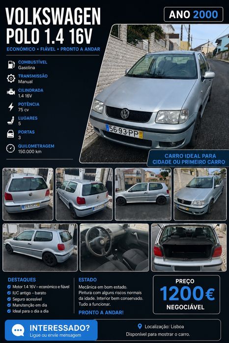Volkswagen Polo 1.4 16v 2000
