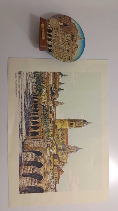Conjunto decorativo de Salamanca – “Catedral y Puente Romano” + peça