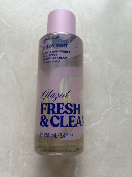 pink body mist glazed fresh&clean