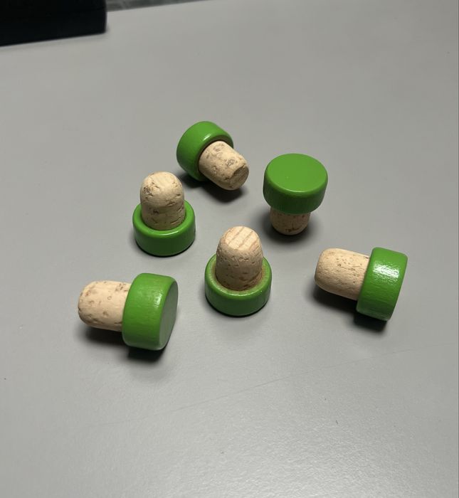 Rolha de Cortiça & Cápsula de Madeira (x10)