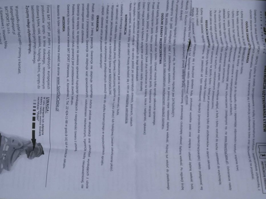 Łyżwy hokejowe WORKER Hypos rozmair 37