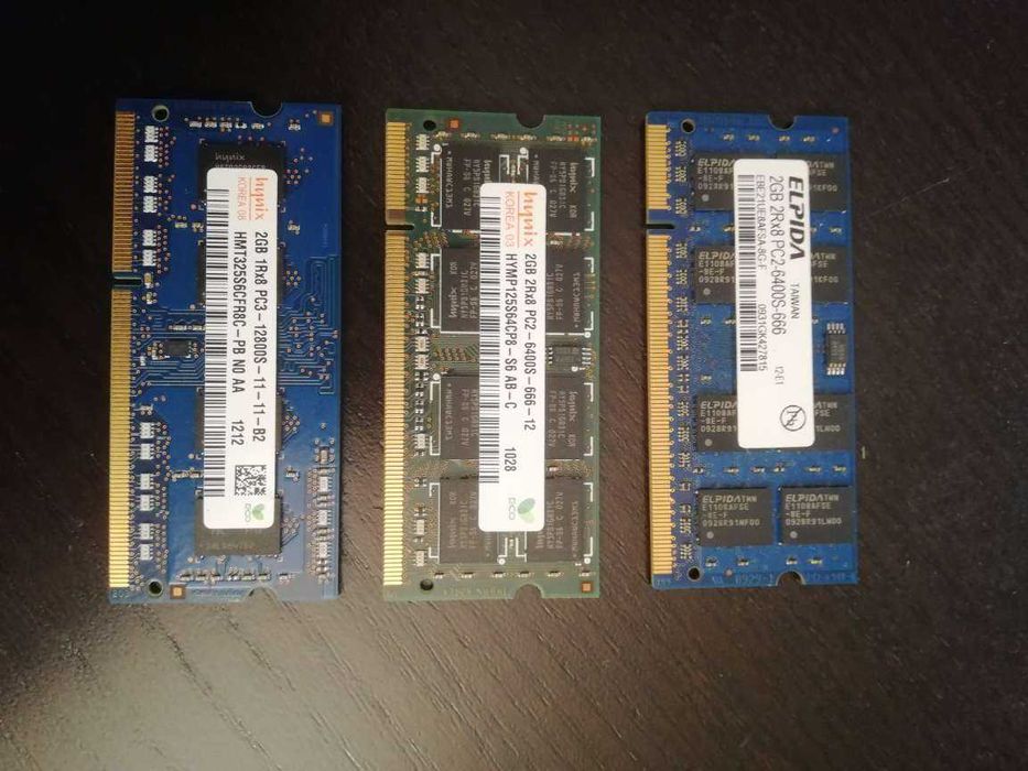 Memória DDR2/DDR3 2GB para portátil