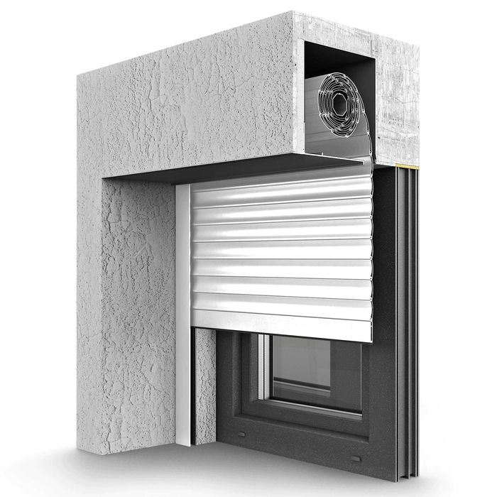 Roleta Zewnętrzna IT2000 Podtynkowa Okienna 1000x1000 mm Biała Osłona