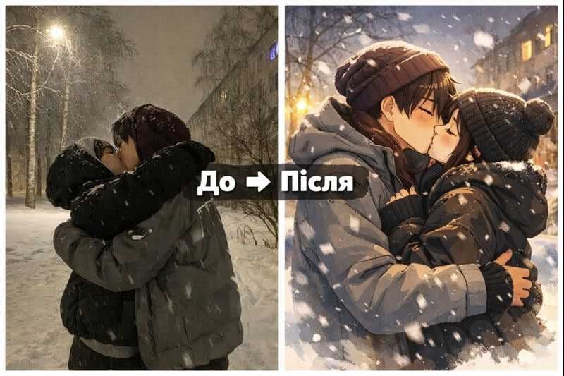 Оригінальний подарунок для пари | Ілюстрація з фото