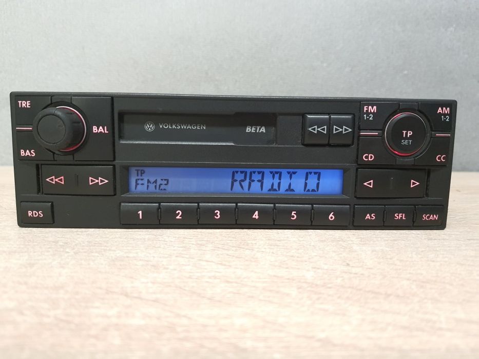Radio Oryginalne Volkswagen BETA 5 V VW Golf 4 Passat b5, Polo, Gamma