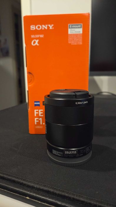 Objetiva sony zeiss 55mm f1.8