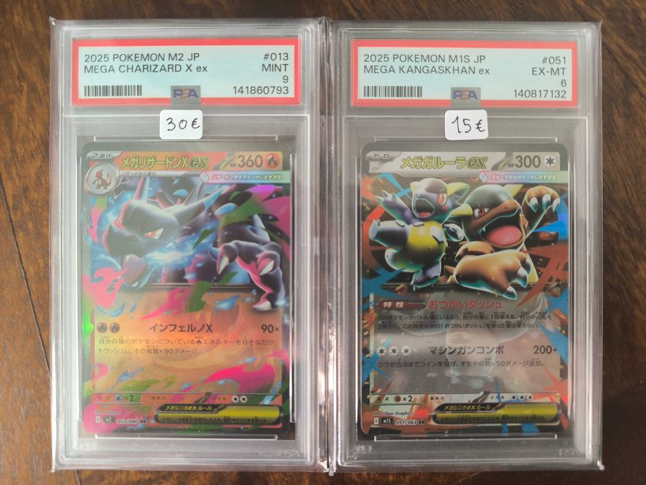Cartas Graded Pokemon TCG - PSA/BGS/CGC Inglês e Japonês