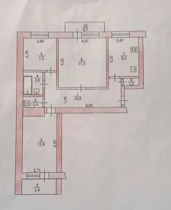 АН Продам 3 комнатную квартиру в центре Павлограда