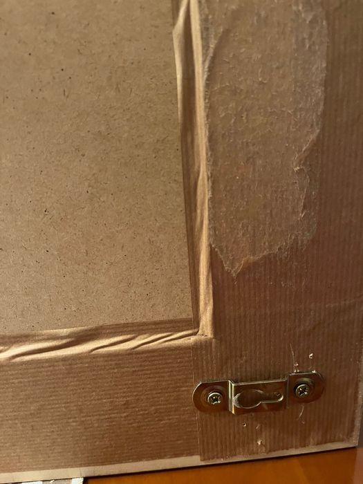 Espelho Branco de artesanato com moldura branca