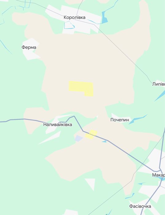 Продаж землі під будівництво 167 га , с.Наливайківка