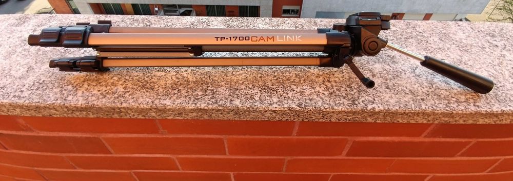 Tripé Profissional CamLink TP-1700 com Saco de Transporte