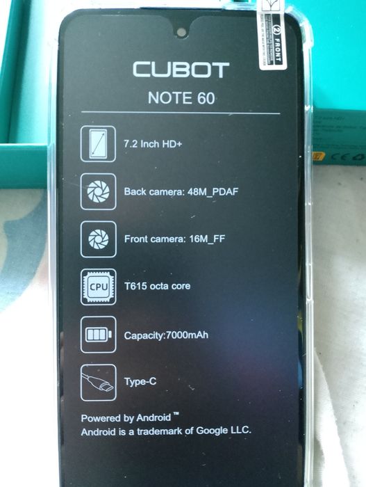 Телефон cubot note 60