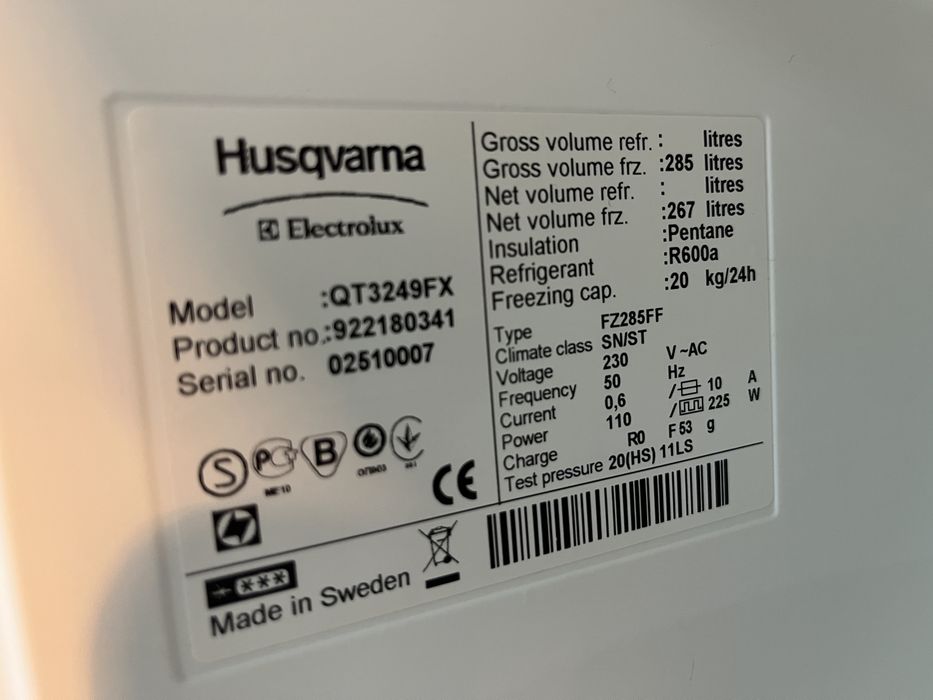 Duża zamrażarka Electrolux noFrost