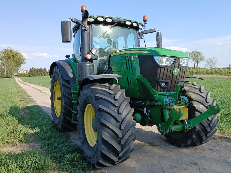Ciągnik Johne Deere 6215R Pneumatyka,Amort Oś 6195r fendt claas 6190