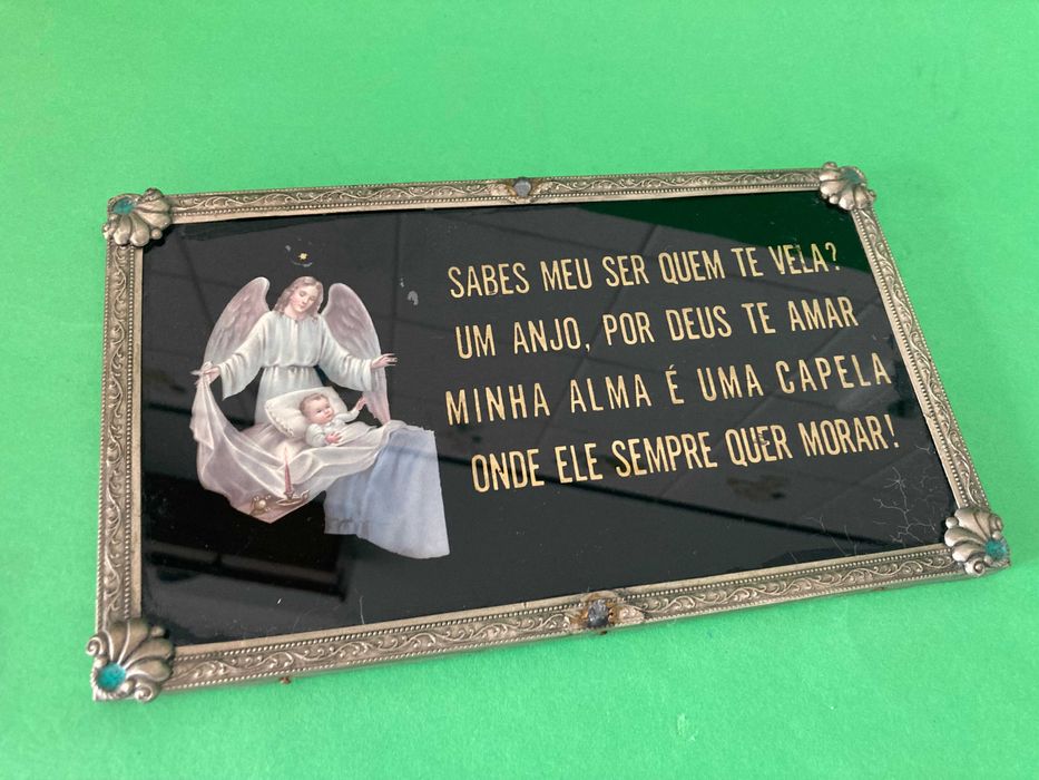 Quadro muito Antigo Anjo da Guarda