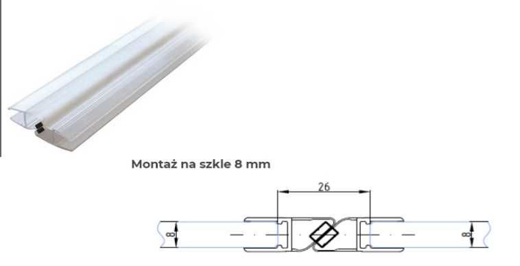 Najwyższej jakości kabina prysznicowa na szkle hartowanym 8mm